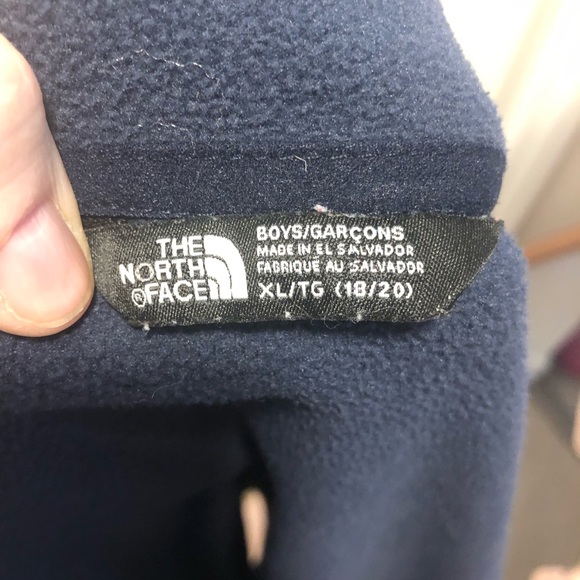 The North Face youth full zip fleece full zip sweater size xl 18/20 - Picture 5 of 5